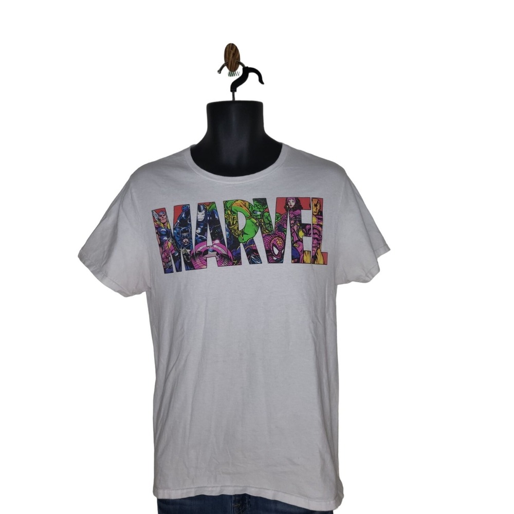 Money Bear Graffiti Tee Shirt Men Large Black White Allover Print Streetwear